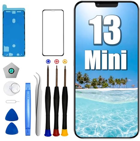 DTD iPhone 13 Mini LCD Display 5.4 Replacement FHD Touch Screen 3D Touch Digitizer Frame Assembly Repair Kit