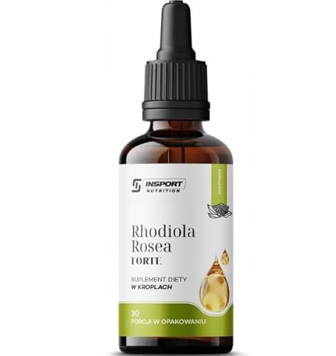 Rhodiola Rosea Extrakt 4:1 30ml – Rosenwurz Tropfen für Gedächtnis & Konzentration | INSPORT
