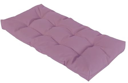 xinwanhong Bankauflage für den Außenbereich 1 2 3 und 4 Sitzer 8cm Schaukelauflagen Wasserdicht rutschfest Gartenbankauflage Gartenmöbel Rechteckige Sitzauflage für Terrasse Fenster,Lila,110x60cm