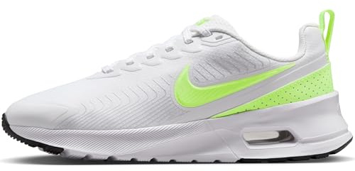 Nike Air Max Women's Nuaxis Shoe HQ1834, White Volt Metallic Silver Black, 6 UK