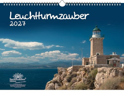 Leuchtturmzauber DIN A3 Kalender Querformat für 2027 Küste Meer Leuchtturm Leuchttürme - Seelenzauber
