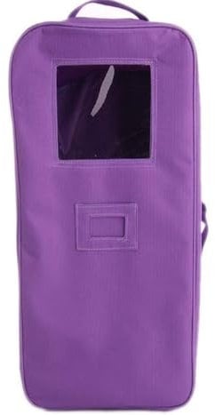 American Girl Doll Carrier Bag - Storage Suitcase Handbag for Our Generation Doll Clothes & Accessories (Purple)