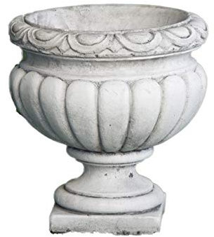 AnaParra Maceta Copa clásica de Hormigón Palencia 31x34cm. 15Kg. Exteriores Color Envejecido