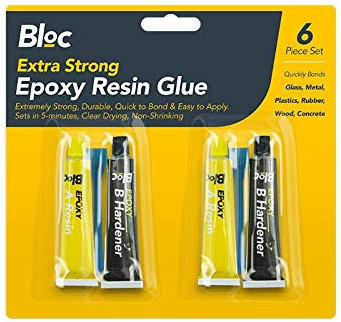 Epoxy Resin Glue Kit -4 Pack Super Bond, Hardener,Metal, Plastic,Wood | UK