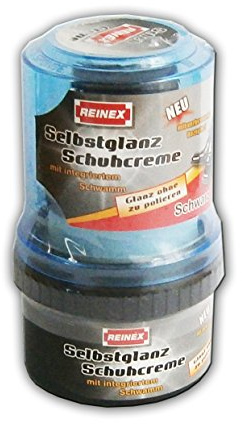 SELBSTGLANZ SCHUHCREME 50ml mit Schwamm Schuhpflege 3-Farben 19 (Schwarz)