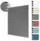 HOMEDEMO Wabenplissee Plissee ohne Bohren Klemmfix Verdunklung Thermo Zweifarbig Grau 85 x 120cm(BxH) Faltrollo 100% Blickdicht, Sonnenschutz & Schallschutz Plisseerollo für Fenster & Tür
