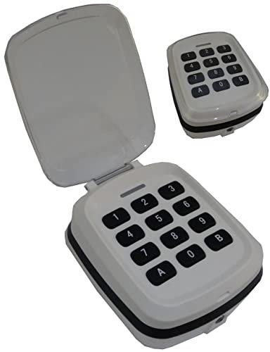 TK Star - Code numérique 433 - 868 MHz - Clavier sans fil - Serrure à serrure - Montage en saillie - Ouverture de porte de garage - Bouton à code étanche - Compatible avec Hormann Ecostar Novoferm BFT