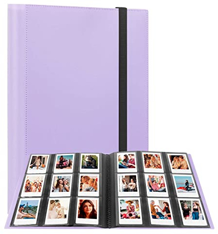 432 fickor mini fotoalbum för Fujifilm Instax Mini 11 12 evo 90 70 9 8+ 8 LiPlay Instant Camera/Polaroid Snap SnapTouch PIC-300 Z2300 Instant Camera (lila)