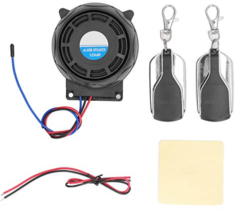 Sistema de Alarma para Motocicleta, Sistema de Alarma de Seguridad para Motocicleta Antirrobo 2 Control Remoto 12V Impermeable Universal para Motos