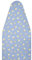 Wool Reversible Fitted Ironing Board Cover - 2 in 1 - One Side Wool One Side Cotton (Fits 54 x 18 Standard Ironing Boards) (Sunshine Blooms - Light Blue)