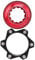 Ejoyous Bike Disc Brakes Center Lock Adapter, Center Lock Hubs Aluminium Alloy 6 Centre Lock Disc Rotor Adapter Set Bicycle Accessory (Red Black)