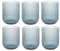 DKD Home Decor Set de Vasos Azul Cristal 240 ml