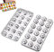 Stainless Steel Ice Cube Trays 18 Cavity Metal Ice Cube Trays with Lid Ice Trays Easy Release Ice Cube Maker for Bars & Kitchens DIY Juice Cube, Popsicles