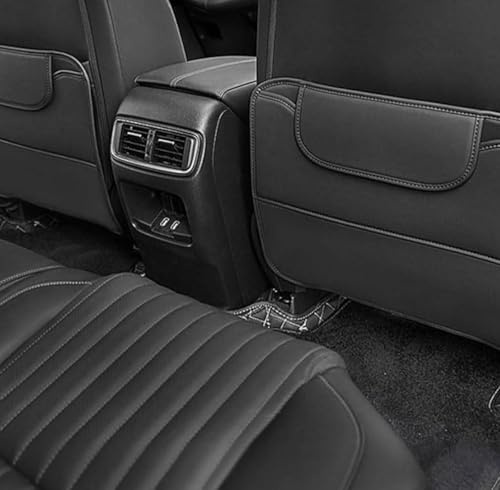 2 Rückenlehnen-Schutzmatte für VW Golf 8 Variant 2020-2024, Rückenlehnenschutz, Auto Rückenlehnenschutz Organizer Autositz Rückseite,B