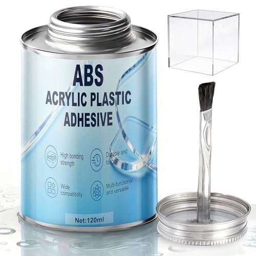 Pegamento Plastico Extrafuerte, Pegamento ABS, 120 ml, Fácil de Usar