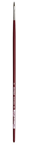 da Vinci Oil & Acrylic Series 1845 Oil Paint Brush, Filbert Russian Black Sable, Size 2