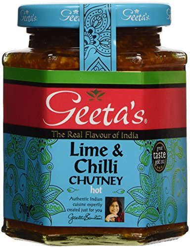 Geeta's Lime and Pickle Chutney 310 g (Pack of 6)
