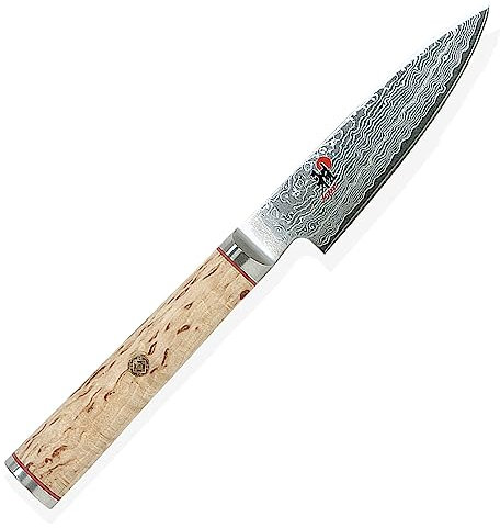 Miyabi 234372-091-0 Shotoh Zubereitungsmesser, Stahl, 9 cm, silber / birke, 31,5 x 8,5 x 3,5 cm