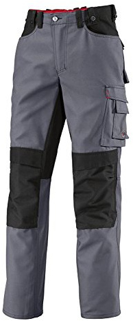 BP Workwear 1789-555-53 Arbeitshose - Gummizug im Rücken - Bundfalten - Normale Passform - Größe: 52n - Farbe: dunkelgrau/schwarz