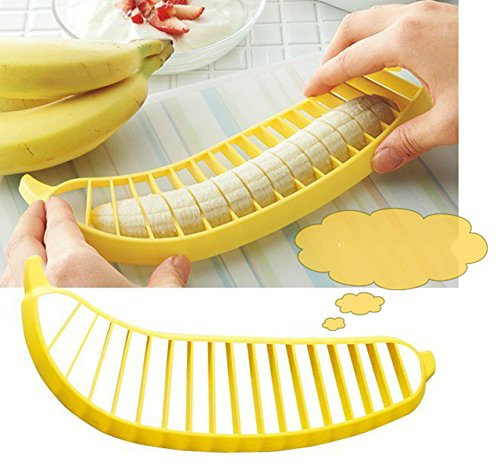 Banana Slicer Cutter Chopper Fruit Salad Cucumber Vegetable Peeler Kitchen Tool