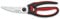 3 Claveles - Tijeras trincha aves 24 cm acero inoxidable, tijera profesional para cortar aves, 9,5 dedal rojo y negro