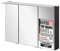 FACKELMANN B.PERFEKT LED Spiegelschrank 100 cm, Anthrazit/Dark Oak, Energiesparende LED-Paneelleuchte, 3D-Effekt, Made in Germany