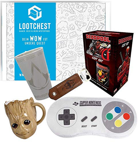 lootchest ReUnite XXL Themenbox für Gamer, Geeks und Nerds! Mit 7-8 Nerd- und Gaming-Items, Übersteigt 60€ Marktwert! Für Erwachsene
