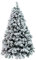 XONE Albero Milton INNEVATO 210 CM | Albero Artificiale Bianco | Albero di Natale con Neve PP+PVC Effetto Aghi di Pino