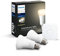 Philips Hue White Starter Kit: Dimmable Smart Bulb Twin Pack LED [E27 Edison Screw] Including Bridge, Works with Alexa, Google Assistant and Apple HomeKit