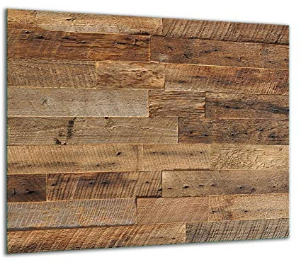 TMK - Copri piano cottura induzione 60x52 cm copertura per piano cottura in vetroceramica 1 pezzi universale per piastre di cottura paraspruzzi tagliere in vetro temprato come decorazione, legno