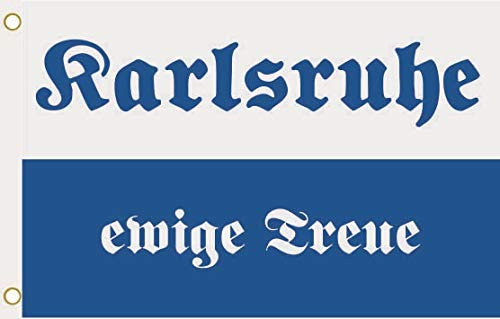 U24 Flagge Fahne Karlsruhe ewige Treue 90 x 150 cm