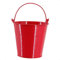Rekord Eimer für Kinder 0,8 Liter (Metall, pulverbeschichtet)- in Rot 11,5x12 cm, Sandspielzeug, Kindereimer, Kinderspielzeug, Dekoeimer, Strandspielzeug