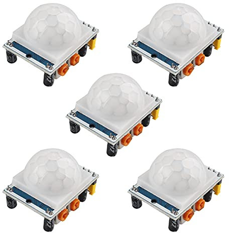 Jopto 5PCS HC-SR501 Human Body Pyroelectric Infrared PIR Motion Detection Sensor Detector Module PIR IR Module Pyroelectric Infrared Motion Sensor Module Detector
