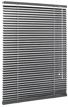 Ventanara® Jalousie Aluminium Rollo Plissee Schalusie Jalousette Türrollo Rolladen viele Größen (160 x 160 cm, Grau matt)