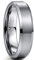 NUNCAD Ring Silber Herren Damen 6mm Wolframcarbid Ring für Partner Größe 54.4