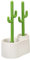 ALLOBUB Cactus - Juego de émbolo y Cepillo para Inodoro, Color Blanco y Verde