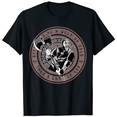Vintage Viking Warrior With Giant Axe T-Shirt