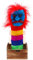 BESPORTBLE Jack In The Box Clown: Scare Box Clown Pranks Box Chic Horror Sound Licht Hölzern Hexenüberraschung Box Clown Streich Schreckensbox Kniffliger Witz mit Roten Haaren