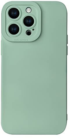 LOOKSEVEN for iPhone 14 Pro Max Case, Green Silicone TPU Rubber Back Cover Case Compatible for iPhone 14 Pro Max (6.7 inch)