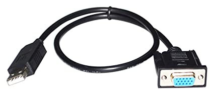 Artemisia Chip FTDI FT232RL USB A VGA Adaptador Hembra DE 15 Pines Cable DE COMUNICACIÓN DE Programa Serie RS422 for CTB SERVO Driver T4 Puerto KABLE (Size : 5M, Color : Nero)