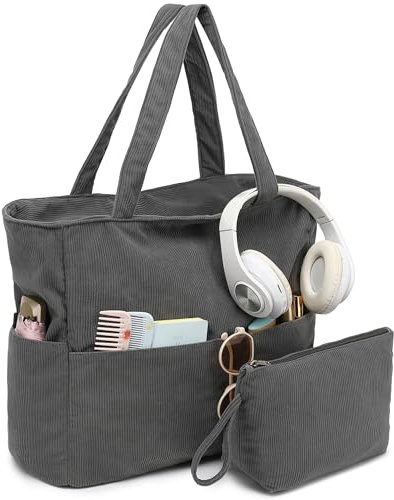 LOIDOU Große Strandtasche Damen Umhängetasche mit Reißverschluss Tote Bag Wasserdichte Sanddichte Shopper Schultertaschen Taschen Handtasche Gym Schwimmbad mit nassem Fach Reise Pool Swim