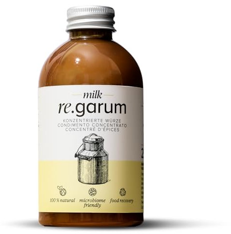 re.garum - Dado da cucina liquido - 100% naturale - (Milk - Latte, 250ml) ~ 50 porzioni