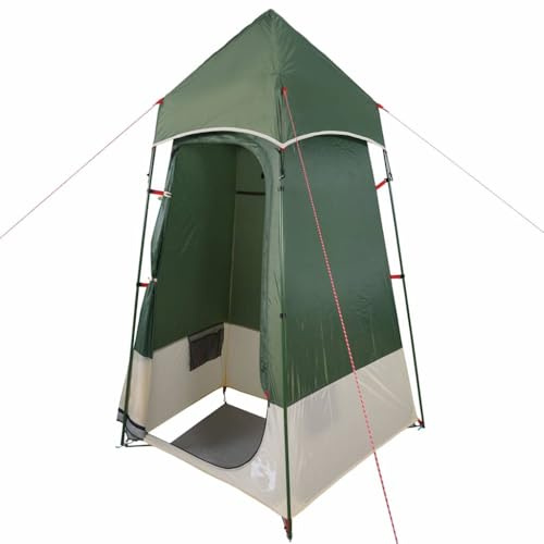 vidaXL Sichtschutzzelt, Toilettenzelt Wasserfest Reißfest, Umkleidezelt mit Mesh-Belüftungsöffnungen, Beistellzelt Campingzelt Zelt, Grün 190T TAFT