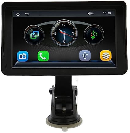 LOCADENCE Car MP5 Player, 7in Touch Screen Multimedia Player Multifunctional Car Stereo with Sun Visor LED Camera Support Mobile Connectivity, Reverse Camera, Playback Video Warnin