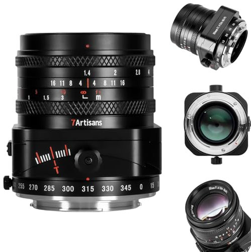 7artisans 50mm F1.4 Neigen Kamera Objektiv APS-C Große Blende Prime Manuelle Portrait Miniatur Landschaft Lilliput Aufnahme for M43 Mount EPM1 E-P3 E-P5 E-M10IIl Pen-F G1 GF1 GF3 GF5 GH1 GH4
