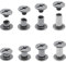 JXPXJMY 80 Pezzi Chicago Viti di Rivetti in Acciaio al Carbonio per Rilegatura, Usati per Rilegatura, Bagagli e Borse, Rivetti per Riparazione di Pelle, Dimensioni M5*4/6/8/10 mm (Nero lucido)