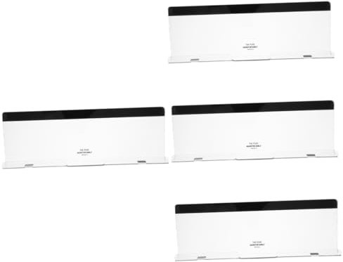 LALAFINA 4pcs Monitor Memo Storage Board Clear Screen Bottom Panel for Organized Notes and Reminders Elegant Design for Office and Home Use Keeps Your Workspace Tidy and Efficient