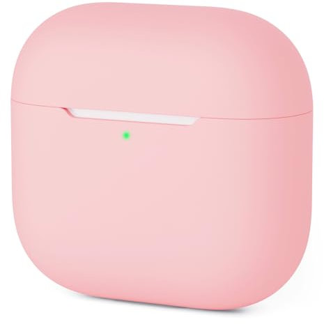 Mocarheri Silikon Schutzhülle Kompatibel Mit AirPods 4 Gen (2024), Ultra-Dünne Stoßfeste Hülle für AirPods 4 Case Cover, Voller Schutz (Rosa)