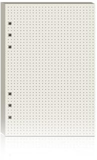 YFLeomry 60 Blatt A5-Punktrasterpapier, 6-Loch-Ringbuch, Nachfüllpapier, geeignet für Notizbücher und Tagebücher (21 x 14,5 cm)