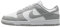 NIKE Dunk Low, Sneaker Donna, White/LT Smoke Grey, 39 EU